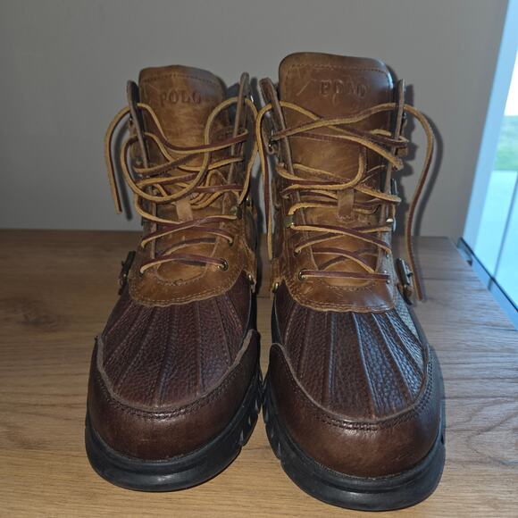 Polo Ralph Lauren Demond Boots Leather Upper, Buckle Zip 11 - Picture 6 of 6